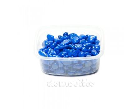Галька декоративная синяя, 0,5-12 мм (325 гр)