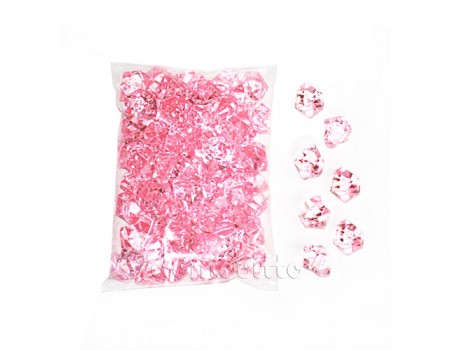 Кристаллы для декора розовые, 300 гр