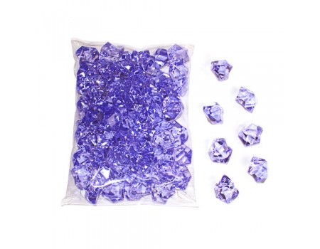Кристаллы для декора фиолетовые, 300 гр