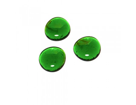 Стеклянные капли большие зеленые, 400 гр