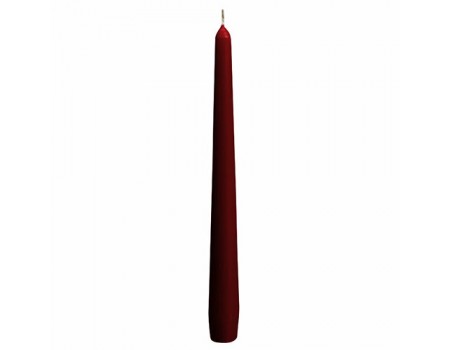 Свеча столовая красная, 24 см (Нидерланды)