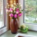 Тюльпаны искусственные букет, 32 см. Цвет: Красный