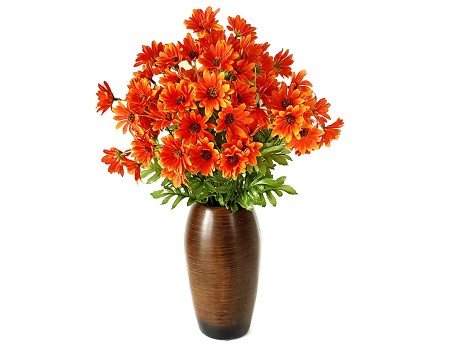 Букет хризантемы оранжевый, 46 см