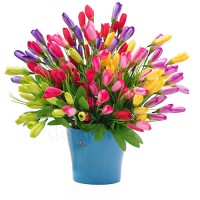 Искусственные цветы "Крокусы", 7 вет, 36 см ✦ 102981
