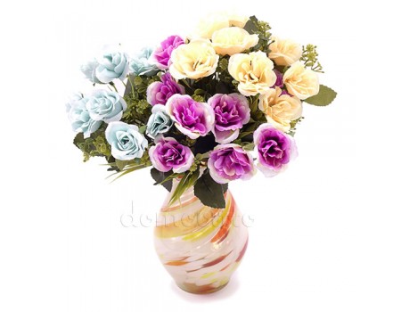 Искусственные розы, букетик 28 см ✦ 101384