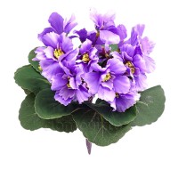 Цветок искусственный "Фиалка горшечная", 20 см. Разные цвета