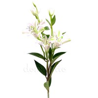 Лилия искусственная белая, 80 см