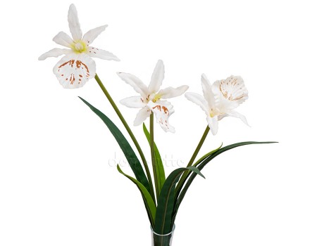 Орхидея искусственная Брассия белая, 50 см