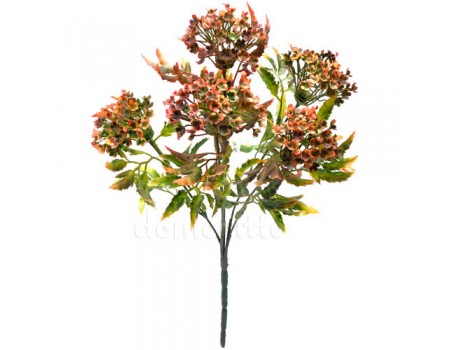 Осенний кустик с цветами, 32 см