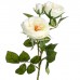 Искусственная ветка розы, 58 см. Цвета: Белый, Персиковый