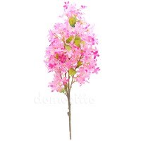 Ветка в цветах искусственная розовая, 55 см