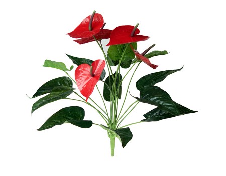 Искусственный цветок "Антуриум горшечный", 46 см ✦ 103602