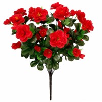 Азалия красная 40 см, искусственные цветы ✦ 103514
