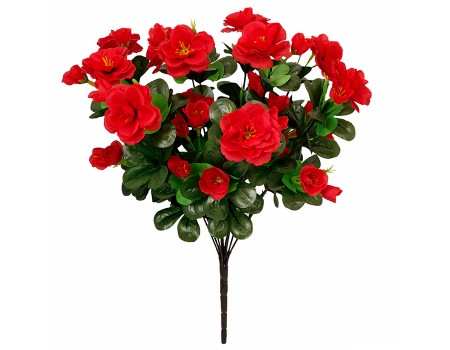 Азалия красная 40 см, искусственные цветы ✦ 103514