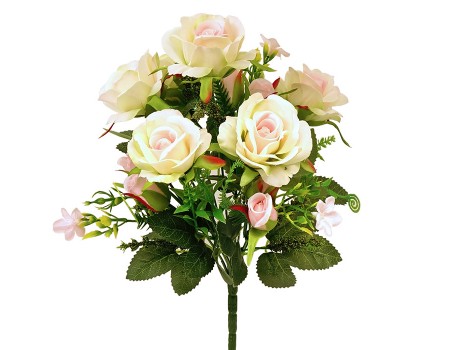 Искусственные розы с бутонами, букет 9 вет, 32 см ✦ 103487