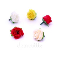 Бутончики розы мелкие, 4 см. Разные цвета