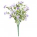 Цветы искусственные с белым напылением, 32 см