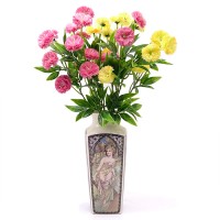 Искусственные цветы "Гвоздички", 5 вет, 37 см ✦ 103597