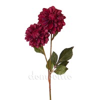Искусственный цветок "Георгин бордовый", 65 см ✦ 10038