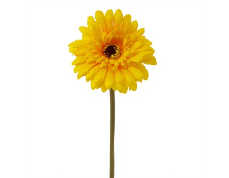 Искусственный цветок "Гербера желтая", 10х32 см ✦ 103556