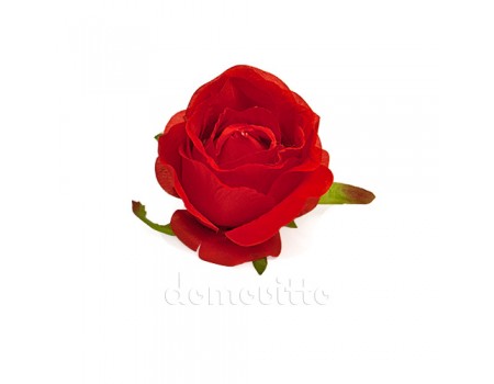 Голова розы "Бутон красный", d9 см