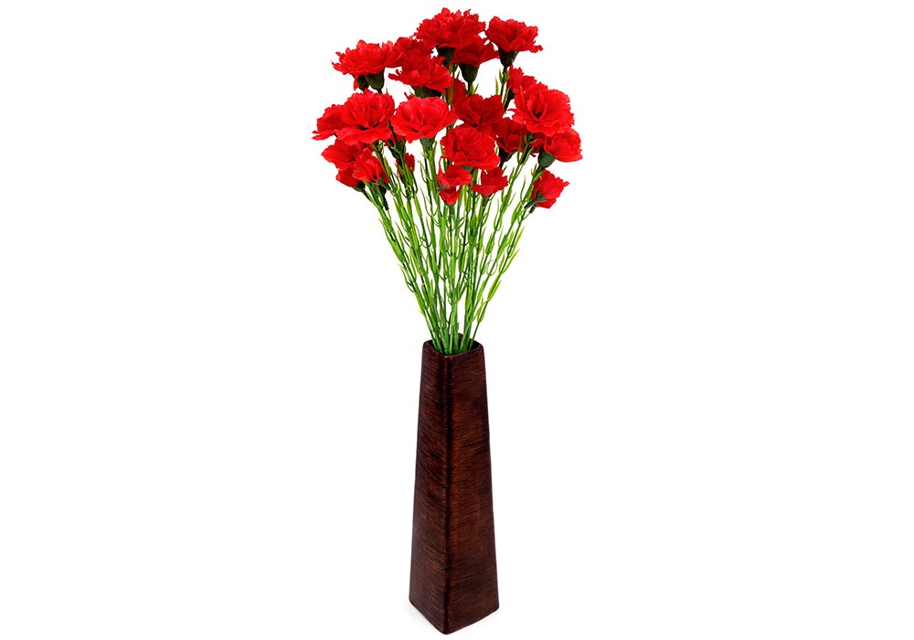 Гвоздики искусственные 4 ветки - купить цветы искусственные на кладбище