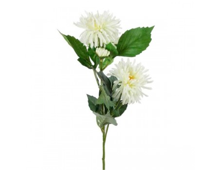 Искусственная хризантема белая, 72 см