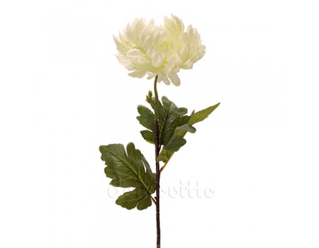 Хризантема искусственная белая, 83 см ✦ 101951