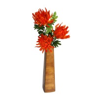 Хризантема искусственная оранжевая, 65 см ✦ 303011