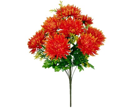 Искусственные цветы "Хризантемы оранжевые", 9 вет, 50 см ✦ 103558