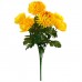 Хризантемы искусственные желтые, 7 вет, 60 см