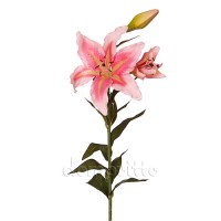 Искусственная лилия большая розовая, 96 см ✦ 10028