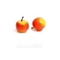 Яблочко мини желто-красное, 3,5 см