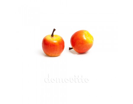Яблочко мини желто-красное, 3,5 см