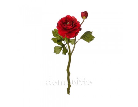 Цветок искусственный "Камелия красная"