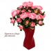 Цветок искусственный "Камелия светло-розовая"