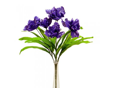 Цветок искусственный "Куст ириса", 50 см
