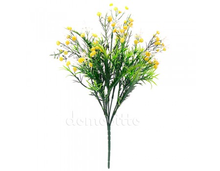 Цветок искусственный с желтыми бутончиками, 36 см