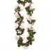 Лиана-цепочка с белыми розами, 190 см