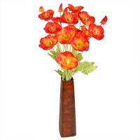Маки искусственные красно-оранжевые, 58 см ✦ 103397