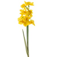 Нарцисс искусственный желтый, 27 см