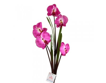Орхидея искусственная орхидея малиновая, 98 см
