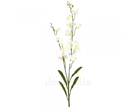 Орхидея искусственная двойная белая, 100 см 