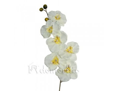 Орхидея искусственная белая, 76 см