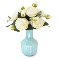 Искусственные цветы "Пионы букетик белый", 16х30 см ✦ 103572