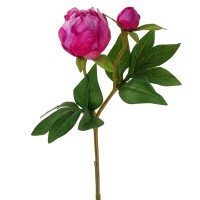 Искусственные пионы мелкие, 45 см. Цвет: Ярко-розовый ✦ 103574