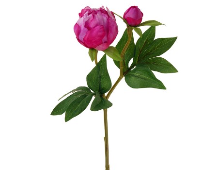 Искусственные пионы мелкие, 45 см. Цвет: Ярко-розовый ✦ 103574