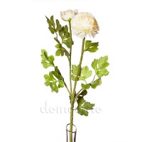Искусственный цветок "Ранункулюс белый", 56 см ✦ 10080