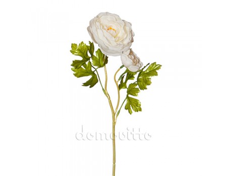 Искусственный цветок "Ранункулюс белый", 53 см ✦ 10079