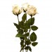 Роза искусственная белая "Снежка", 70 см